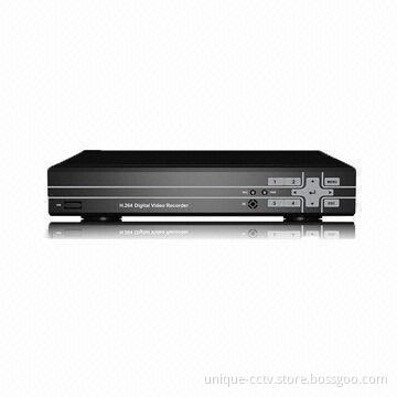 8-channel real-time CIF high resolution digital video recorder, supports USB mouse